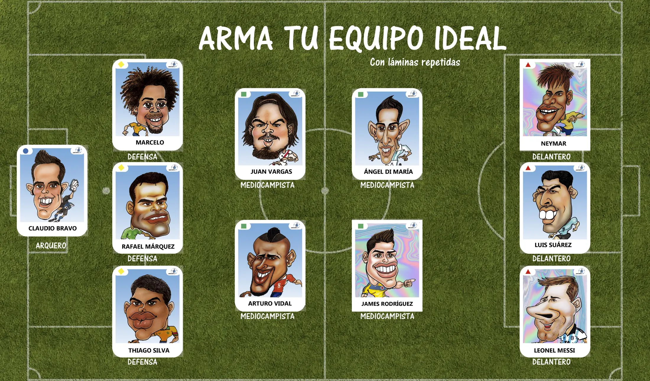 Interactive ideal team feature