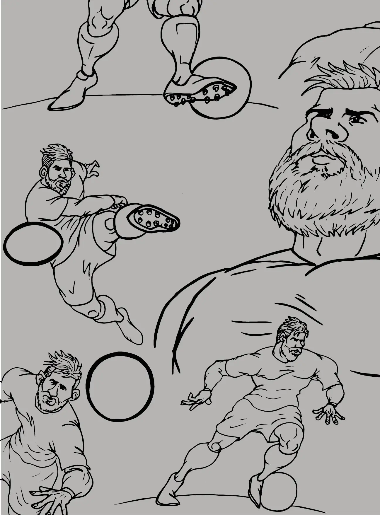 Inside-cover character pattern