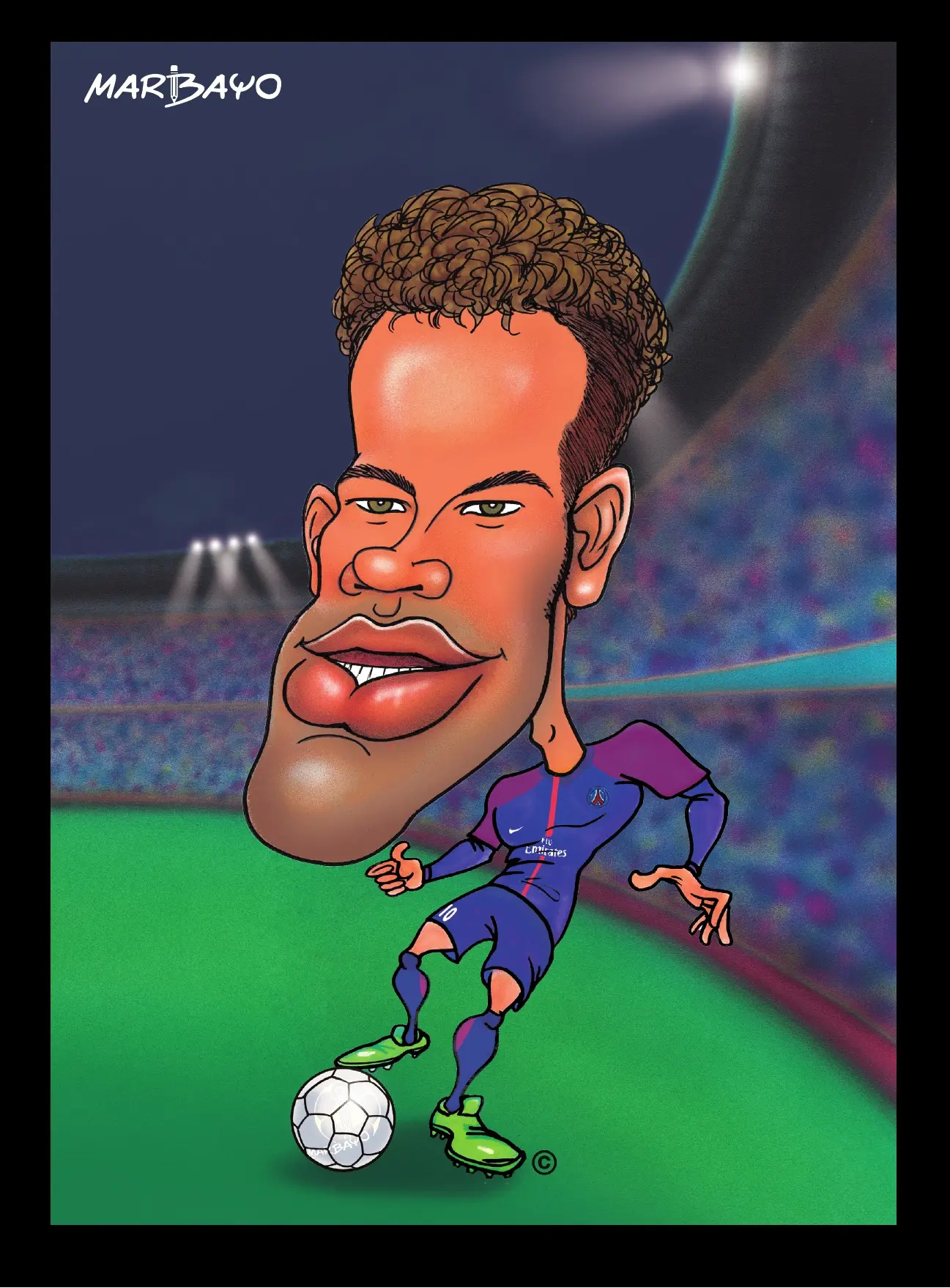 Neymar-inspired notebook cover