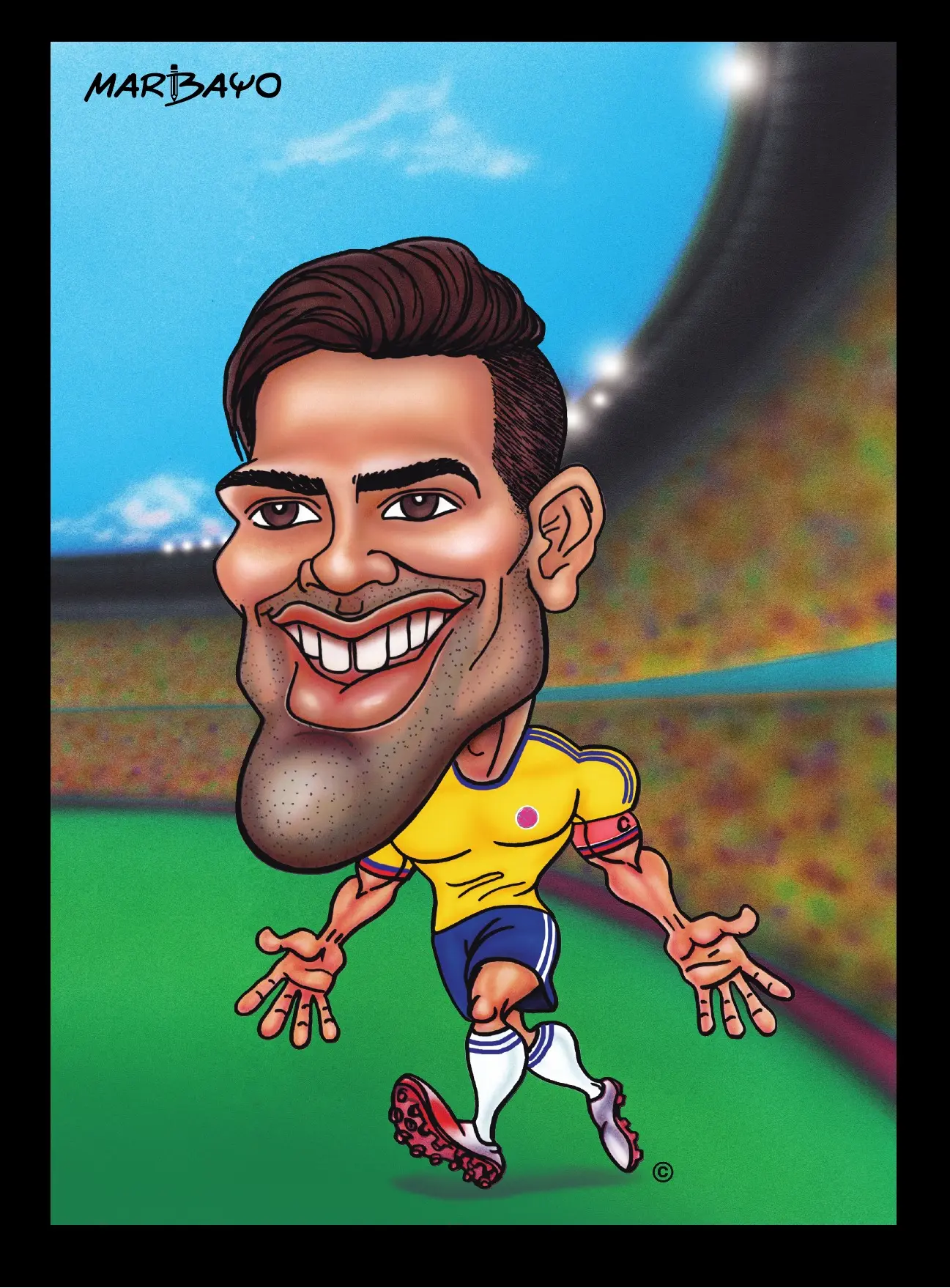 Falcao-inspired notebook cover
