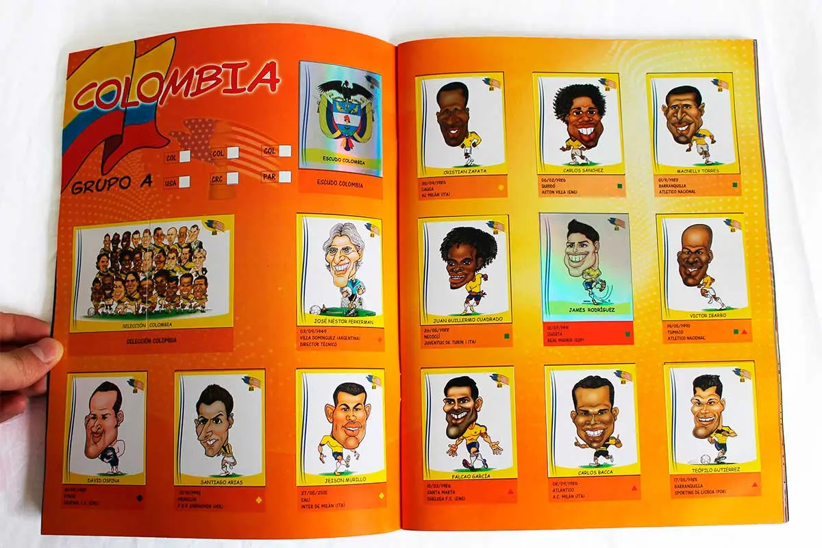 Physical open-album view showing the range of the editorial system
